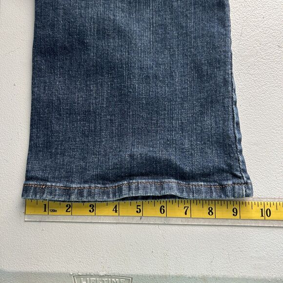 Levis Womens Jeans 16 Short 515 Bootcut Blue Dark Wash Stretch Classic Denim - Picture 9 of 10
